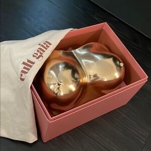 Cult Gaia REINA CLUTCH Gold Sculptural Bag